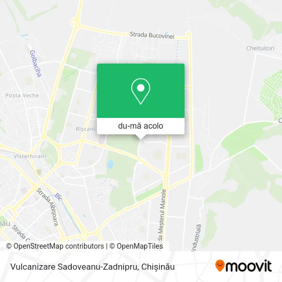 Hartă Vulcanizare Sadoveanu-Zadnipru