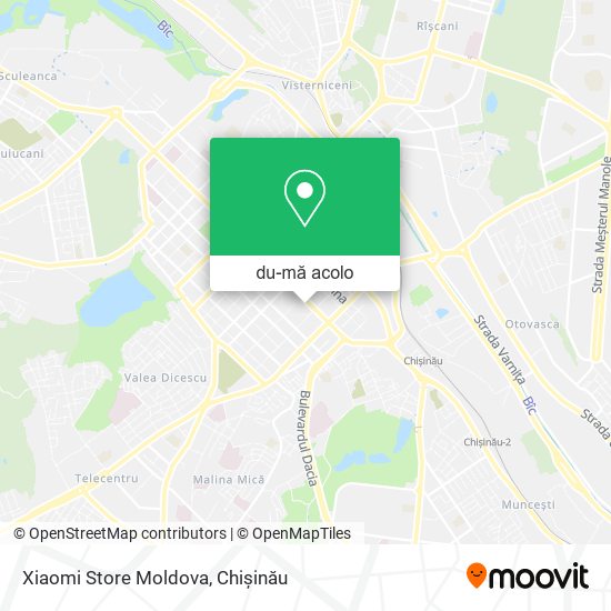 Hartă Xiaomi Store Moldova
