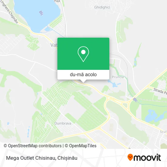 Hartă Mega Outlet Chisinau