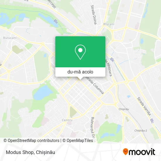 Hartă Modus Shop