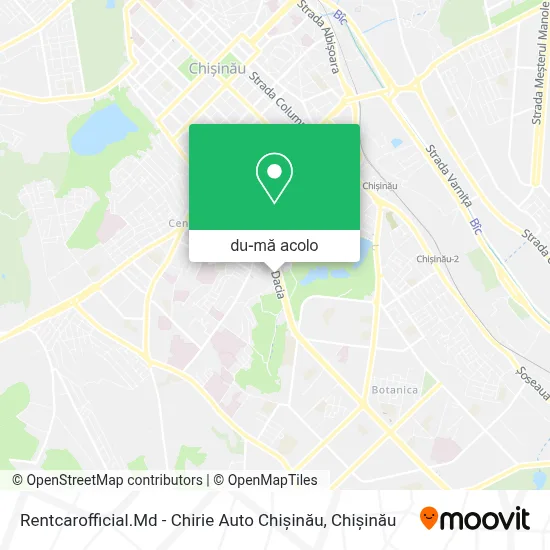 Hartă Rentcarofficial.Md - Chirie Auto Chișinău