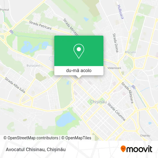Hartă Avocatul Chisinau