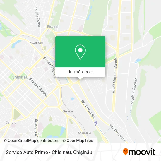 Hartă Service Auto Prime - Chisinau