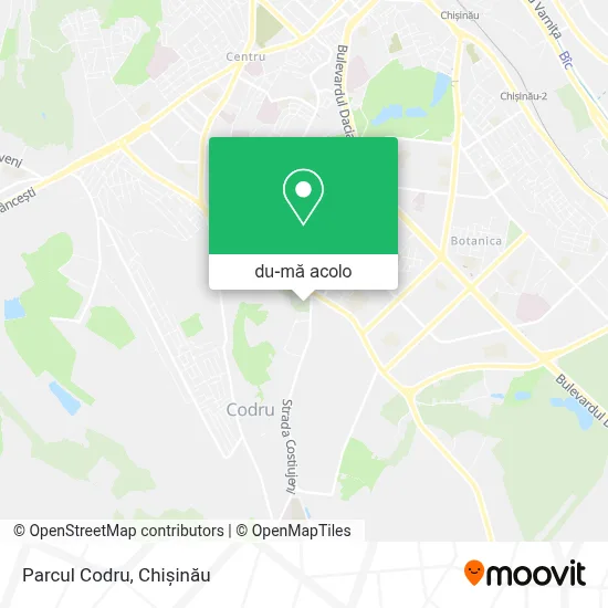Hartă Parcul Codru