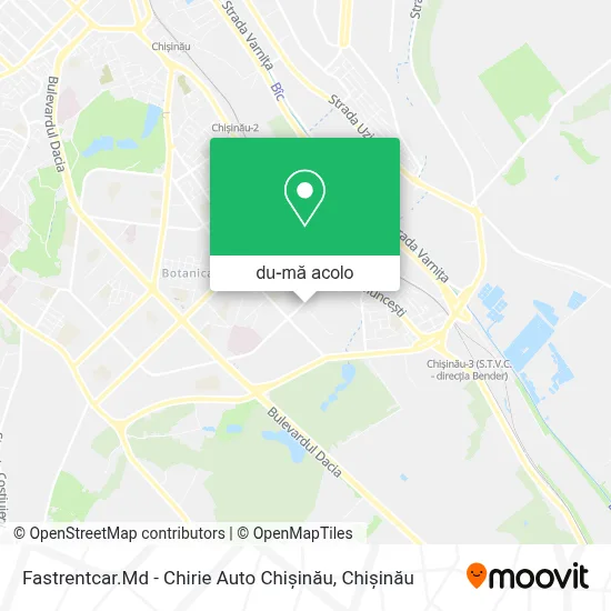 Hartă Fastrentcar.Md - Chirie Auto Chișinău