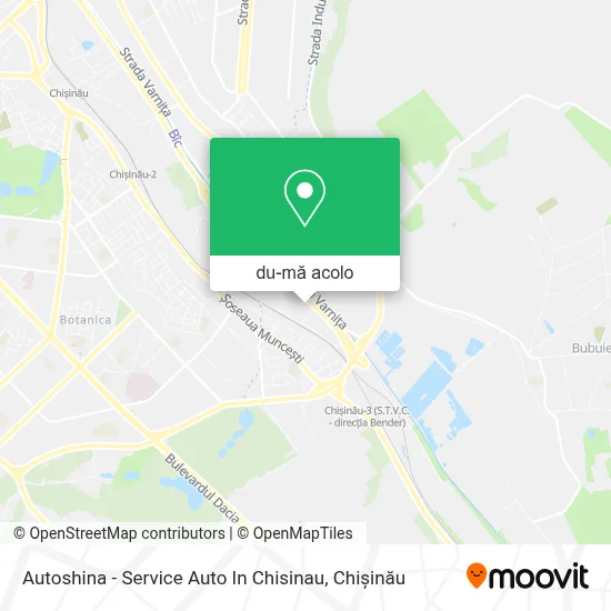 Hartă Autoshina - Service Auto In Chisinau