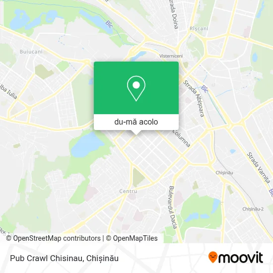Hartă Pub Crawl Chisinau