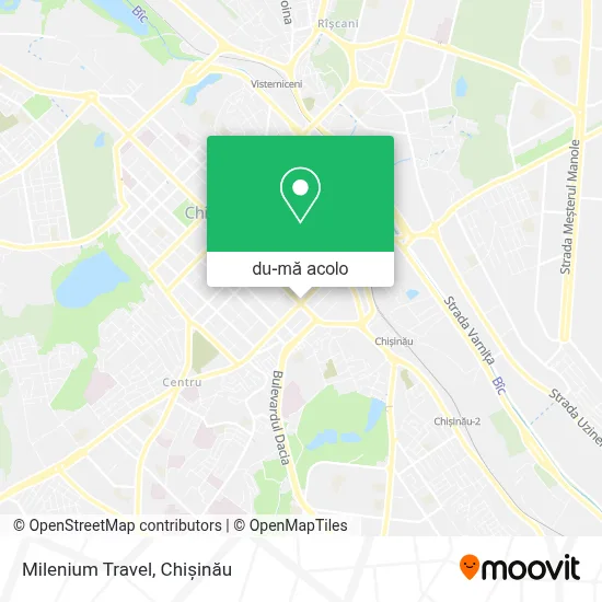Hartă Milenium Travel