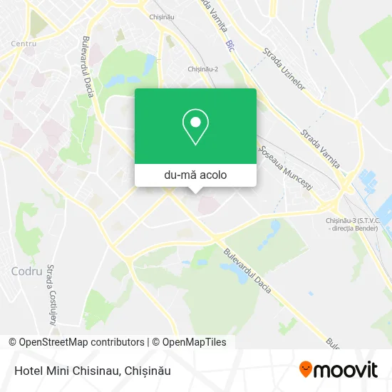 Hartă Hotel Mini Chisinau
