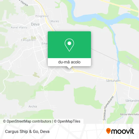 Hartă Cargus Ship & Go