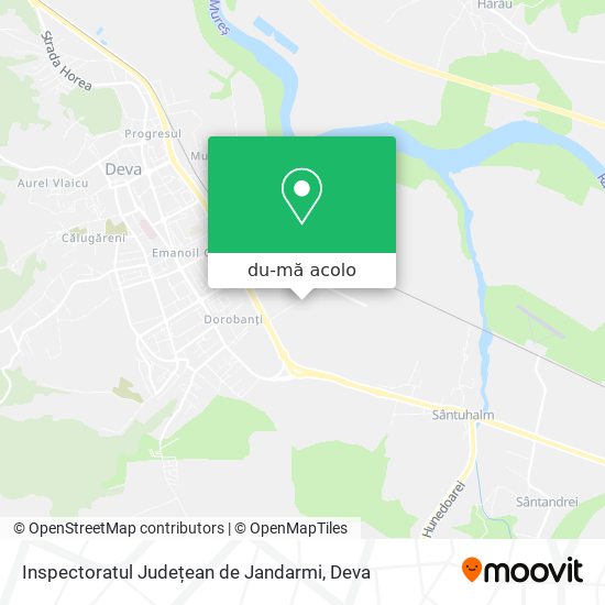 Hartă Inspectoratul Județean de Jandarmi