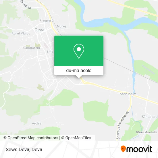 Hartă Sews Deva