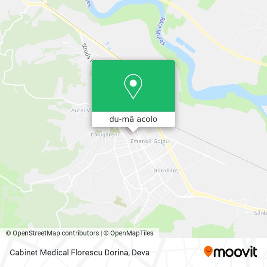 Hartă Cabinet Medical Florescu Dorina