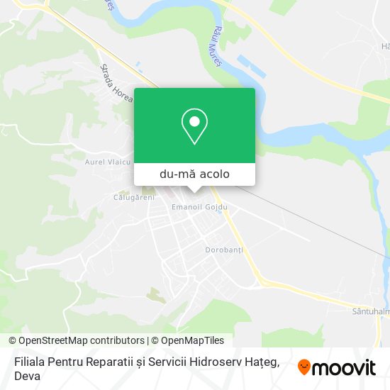 Hartă Filiala Pentru Reparatii și Servicii Hidroserv Hațeg