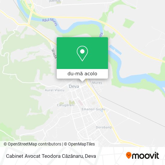Hartă Cabinet Avocat Teodora Căzănaru