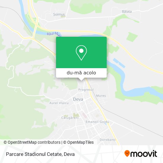 Hartă Parcare Stadionul Cetate