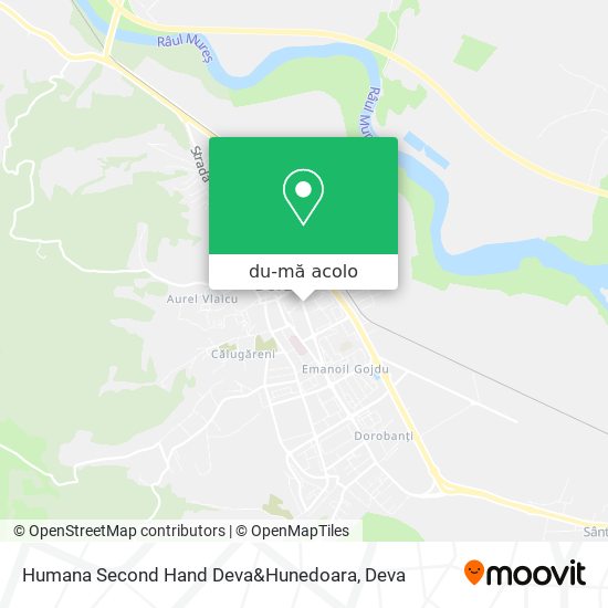 Hartă Humana Second Hand Deva&Hunedoara