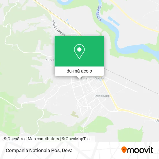 Hartă Compania Nationala Pos