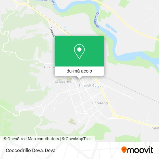 Hartă Coccodrillo Deva