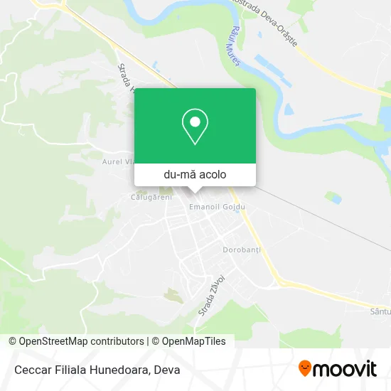 Hartă Ceccar Filiala Hunedoara