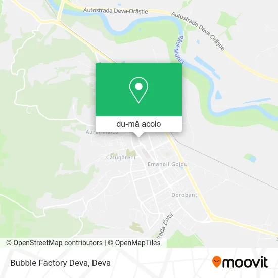 Hartă Bubble Factory Deva