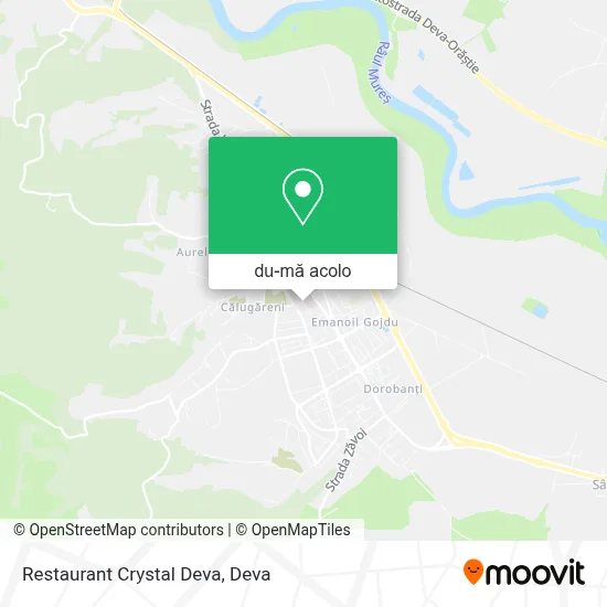 Hartă Restaurant Crystal Deva