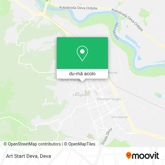 Hartă Art Start Deva