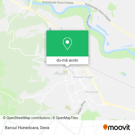 Hartă Baroul Hunedoara