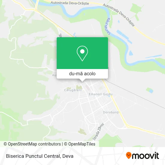 Hartă Biserica Punctul Central