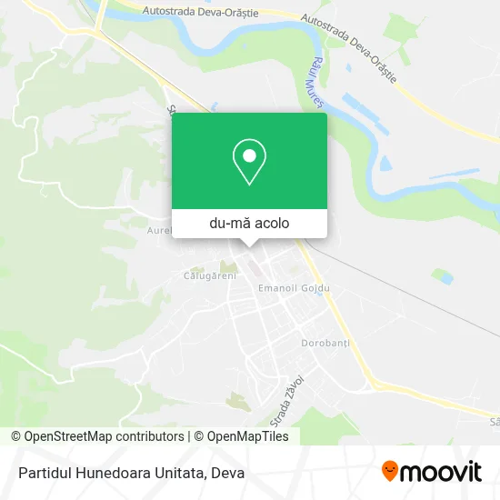 Hartă Partidul Hunedoara Unitata