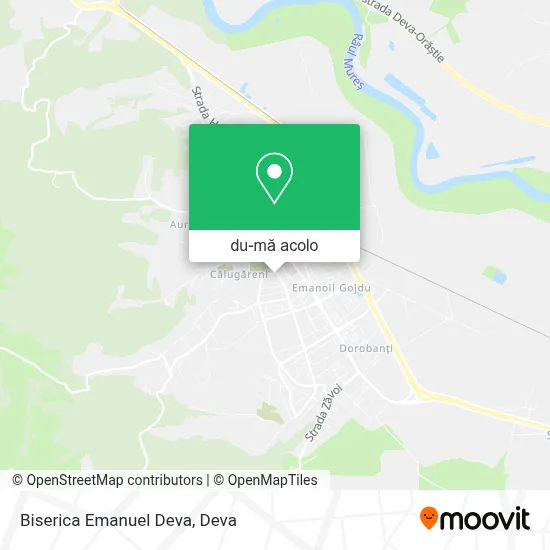 Hartă Biserica Emanuel Deva