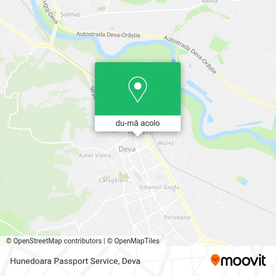 Hartă Hunedoara Passport Service