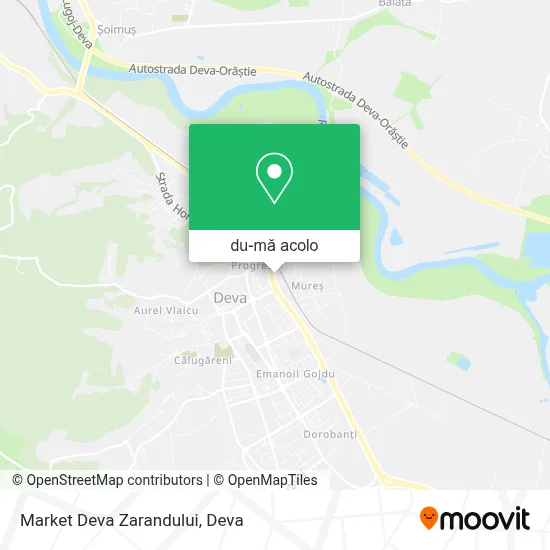 Hartă Market Deva Zarandului