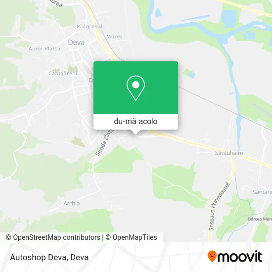 Hartă Autoshop Deva