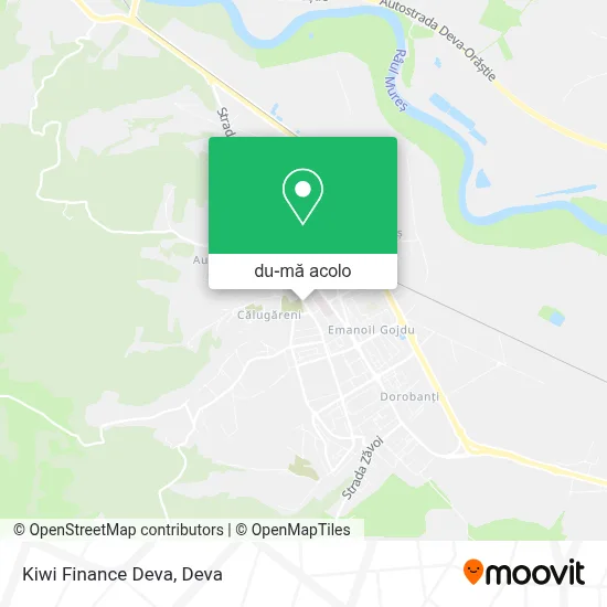 Hartă Kiwi Finance Deva