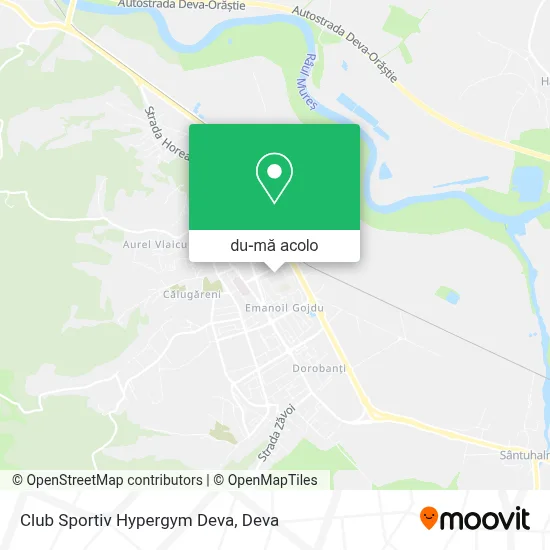 Hartă Club Sportiv Hypergym Deva