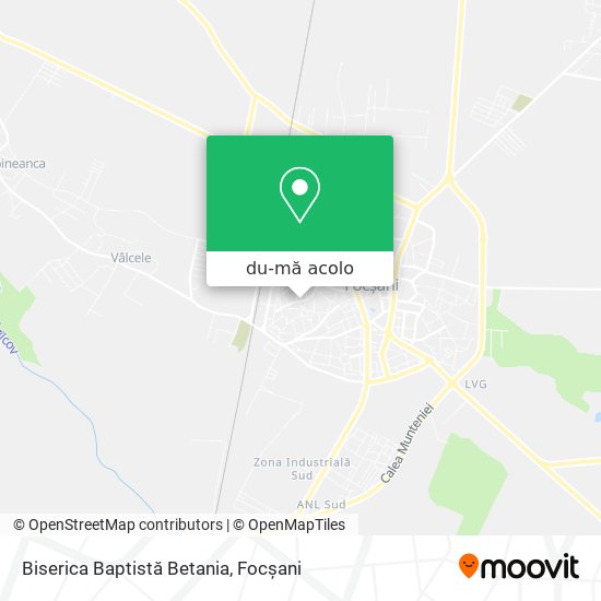 Hartă Biserica Baptistă Betania