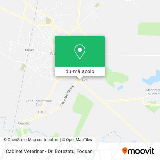 Hartă Cabinet Veterinar - Dr. Botezatu