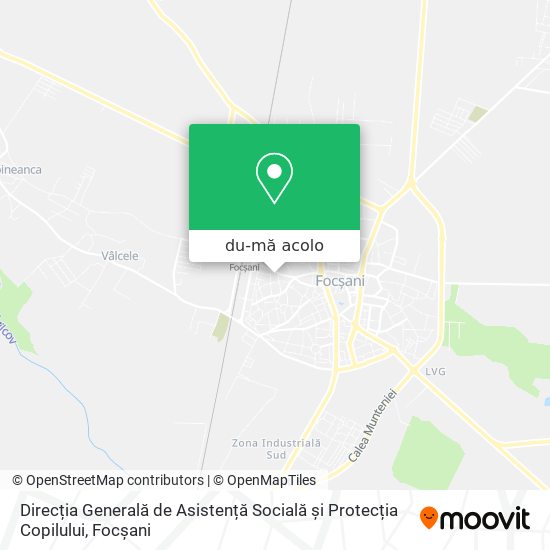 Hartă Direcția Generală de Asistență Socială și Protecția Copilului