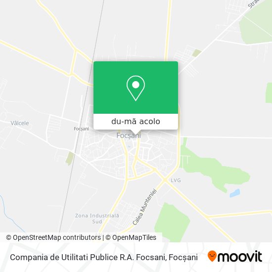 Hartă Compania de Utilitati Publice R.A. Focsani