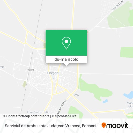 Hartă Serviciul de Ambulanta Județean Vrancea