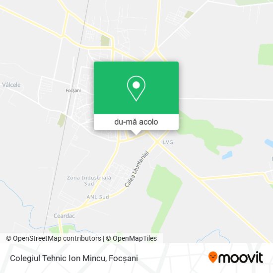 Hartă Colegiul Tehnic Ion Mincu
