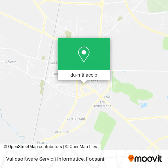 Hartă Validsoftware Servicii Informatice