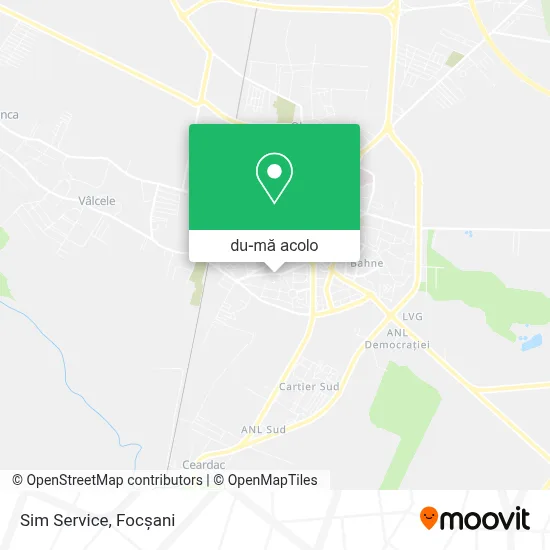 Hartă Sim Service