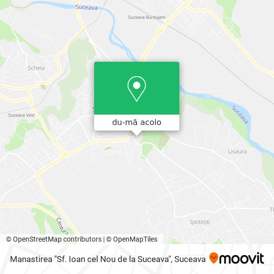 Hartă Manastirea "Sf. Ioan cel Nou de la Suceava"