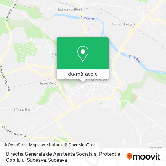 Hartă Directia Generala de Asistenta Sociala si Protectia Copilului Suceava
