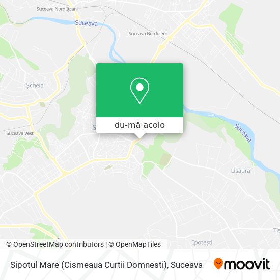 Hartă Sipotul Mare (Cismeaua Curtii Domnesti)