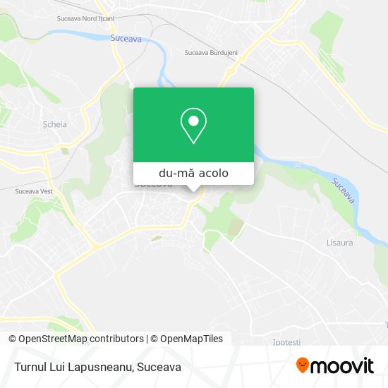 Hartă Turnul Lui Lapusneanu