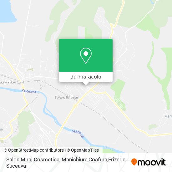 Hartă Salon Miraj Cosmetica, Manichiura,Coafura,Frizerie