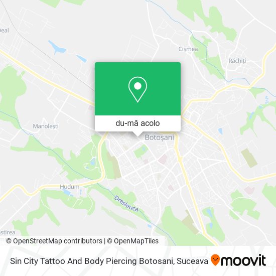 Hartă Sin City Tattoo And Body Piercing Botosani